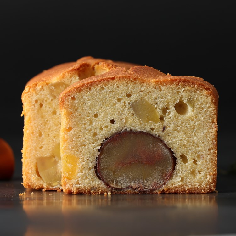 国産栗の甘露煮、渋皮煮、ペーストと栗を存分に味わうパウンドケーキ