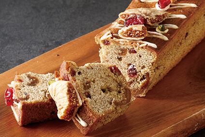 抹茶と黒豆のミニパウンドケーキ