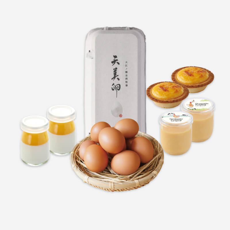 柑橘ぷりんと牧場の人気スイーツを楽しむ、夏だけの詰め合わせ。
