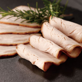 国産豚のロース肉をじっくり熟成させて仕上げる無添加ロースハム
