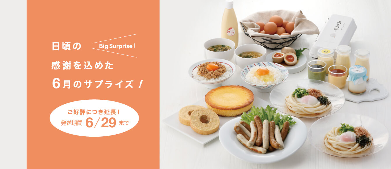 6月のお届け限定！日頃の感謝を込めたお得なサプライズボックス