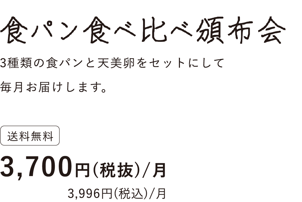 食パン食べ比べ頒布会タイトル