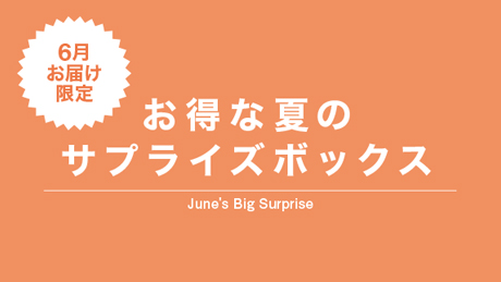 6月お届け限定のとってもお得な夏のサプライズボックスが登場