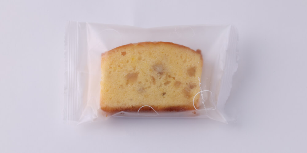 ひとつずつ個包装した檸檬パウンド