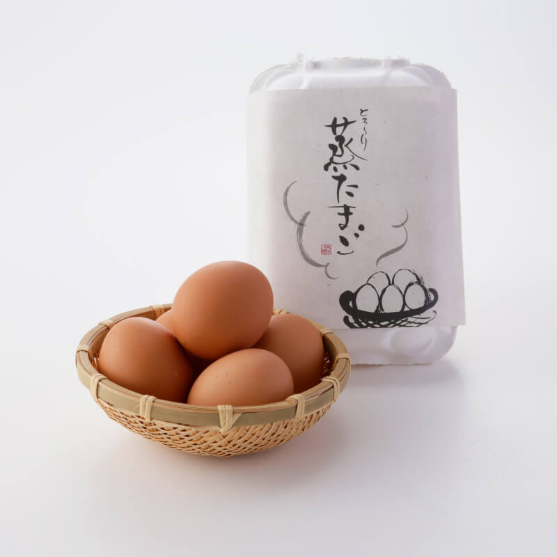 パックに入れてお届けします_蒸たまご(6個入)