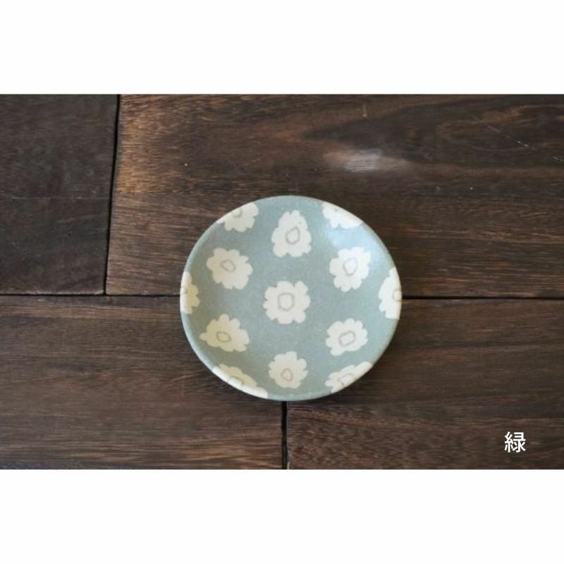 田中ちあき フラワーパターン豆皿 | 大江ノ郷自然牧場