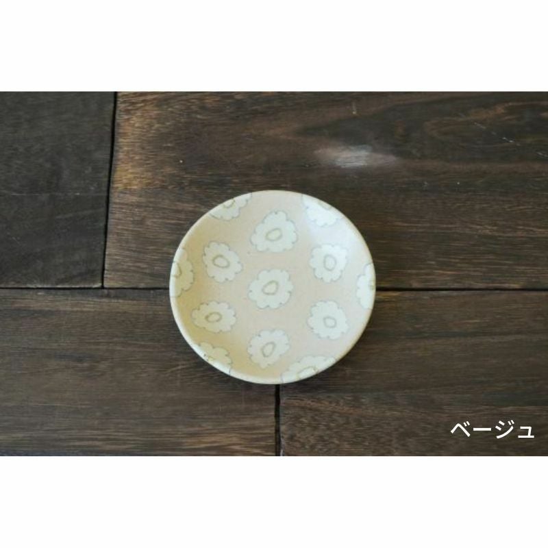 田中ちあき フラワーパターン豆皿 | 大江ノ郷自然牧場