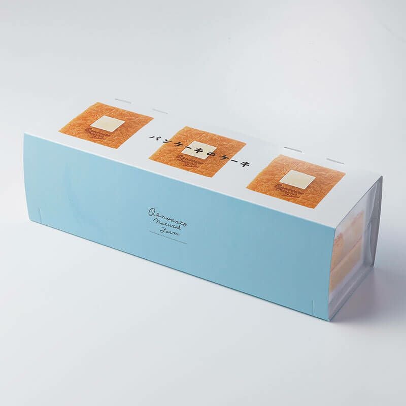 個包装のパンケーキのケーキは3個セットでお届けします