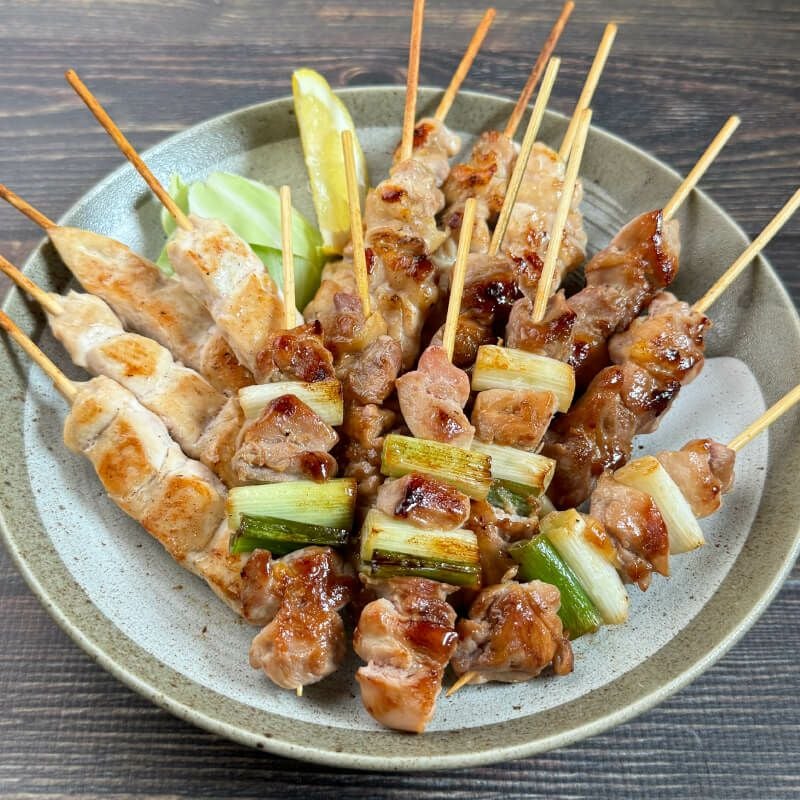 鹿野地鶏　串付き焼き鳥4種セット