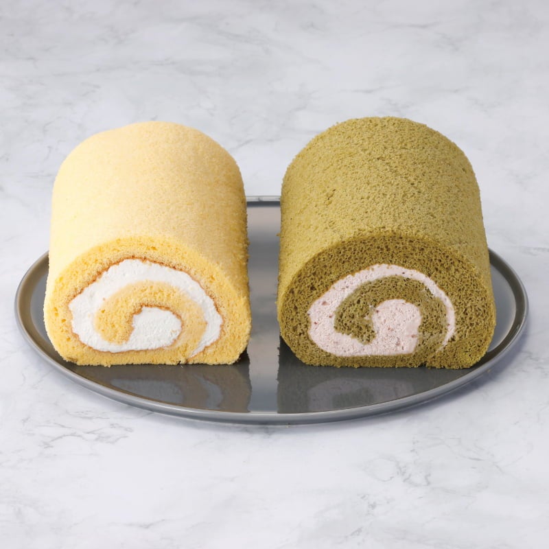 コッコロールといちご抹茶ロールセット[冷凍]